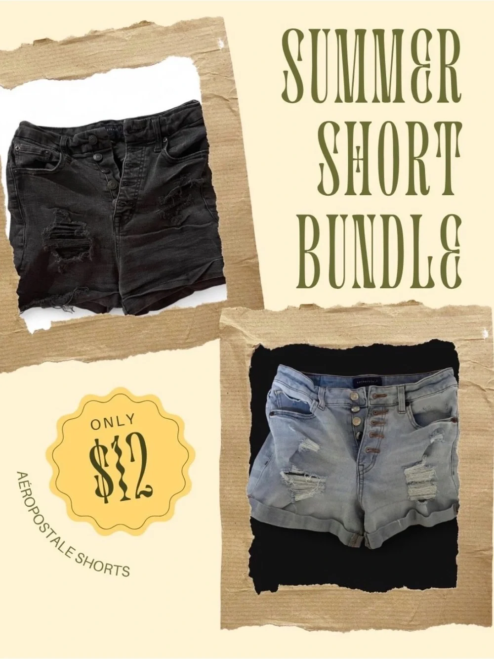 Aeropostale Denim Shorts Bundle